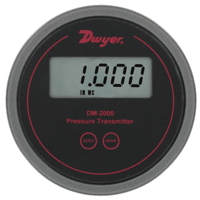 Dwyer Differential Pressure Transmitter, Series DM-2000